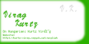 virag kurtz business card